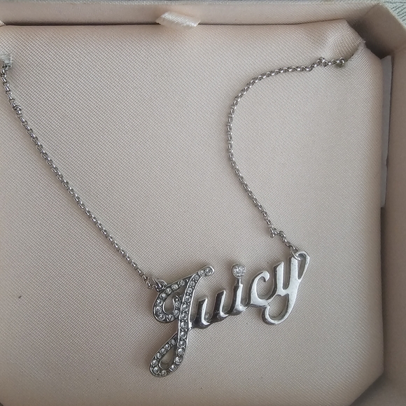 Juicy Couture Silver Tone Necklace and Earrings - Picture 3 of 8